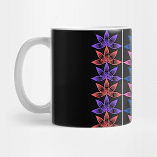 Multicoloured Floral design illustration pattern Mug